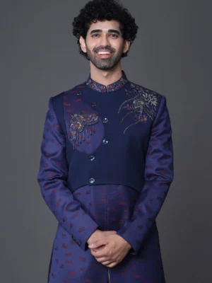 Indo Western Printed sherwani