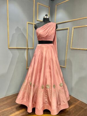 Drape crop and skirt