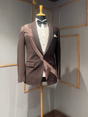 Tuxedo with straps detailing